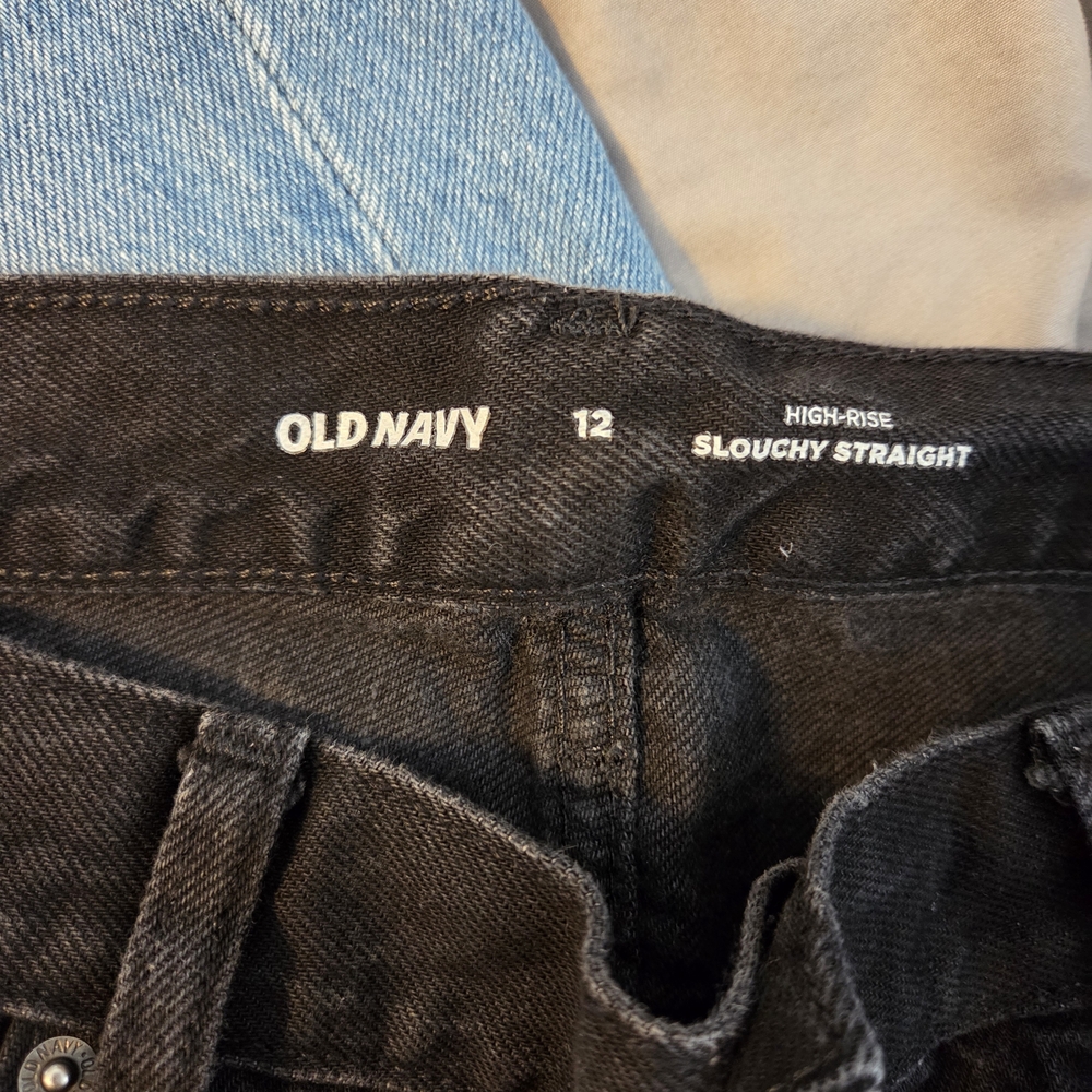 Old Navy Pink, Light Blue, Dark Blue & Black Denim Shorts Bundle - Picture 2 of 5